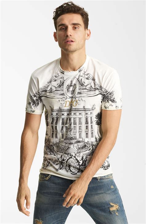 dolce gabbana graphic t shirt|Dolce & Gabbana formal shirts.